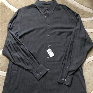 Mens Button Down Jhane Barnes Casual Shirt - Large